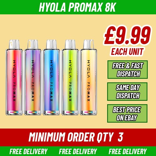 Hyola Pro Max 8000 Puffs Vape Kit | Pre-Filled Pod | 20mg Nic Salt E-Cig Device