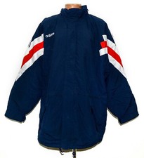 ADIDAS VINTAGE 1990'S BLUE FOOTBALL JACKET SIZE XXL ADULT
