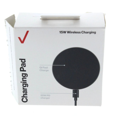 Verizon (15W) Qi Wireless Charging Pad - Black (WC15WGGLBLK-A)