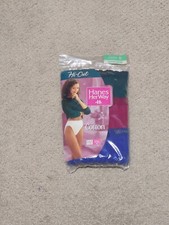 Hanes Her Way Hi-Cut Cotton 1995 3 Pack Brief Panty
