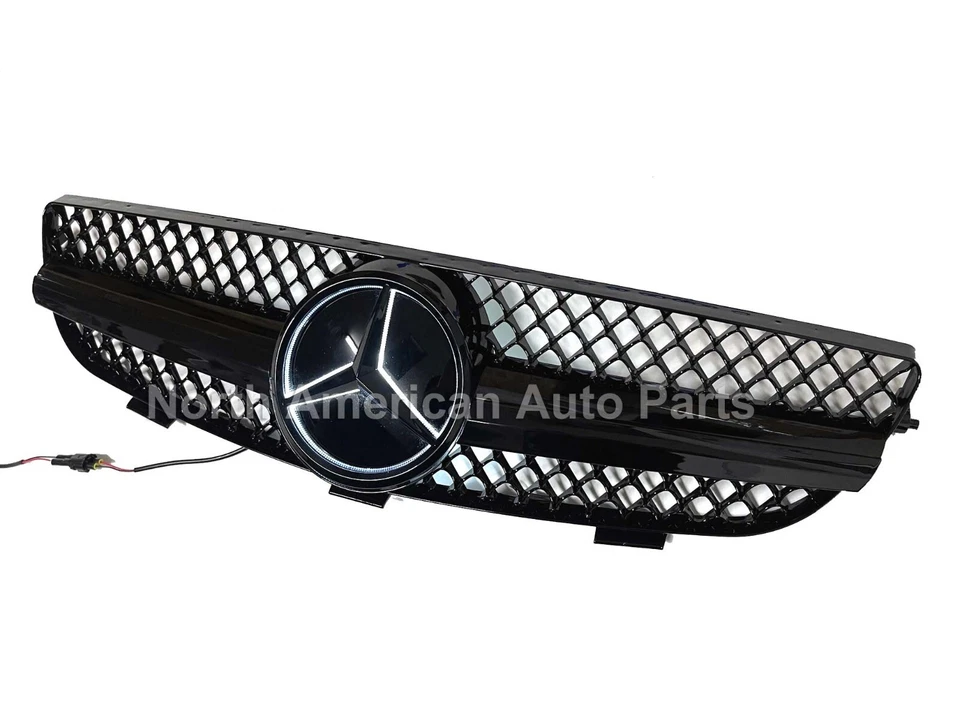 03-09 CLK All Black Rejilla Iluminada Estrella CLK320 CLK55 CLK500 CLK430 CLK Foto 2 de 4