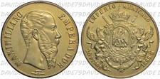 MESSICO - MAXIMILIANO - 20 PESOS 1866 NO ORO -  COPIA
