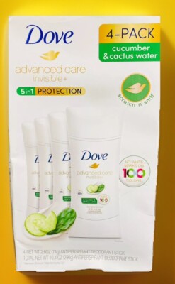 Dove advanced care invisible+ Antiperspirant Deodorant, 2.6 oz, 4-pack Big Value