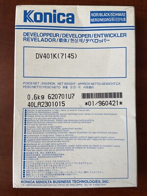 DV401K Black Developer Konica Minolta 7145 Original & Genuine