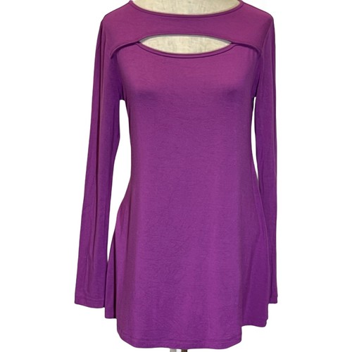 Soft Surroundings Beckett Top Purple Womens Size XS Longsleeve