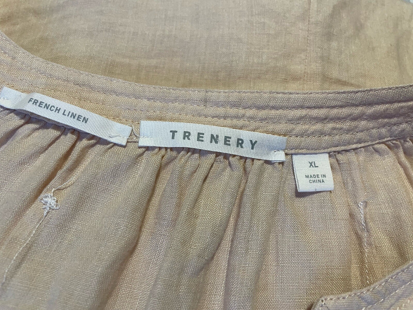 TRENERY BY COUNTRY ROAD LINEN TOP SIZE XL 14 16 eBay