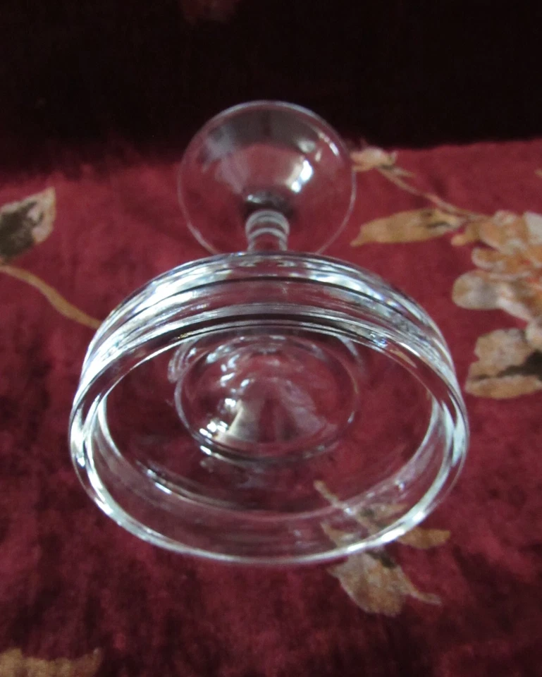 Pier 1 Heavy Clear Glass Pillar Candle Holder - EUC - Image 4 of 4