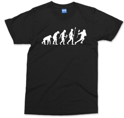 Evolution of Lacrosse Sport T-shirt Funny Stick Ball Field Game