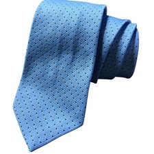 Wemlon by Wembley Necktie Blue Dot Pattern Business Career Interview