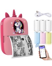 Portable Thermal Printer, Mini Sticker Printer, Bluetooth Pocket Printer
