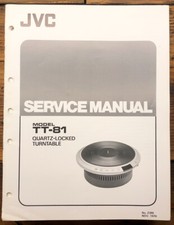 JVC TT-81 Turntable Service Manual Original