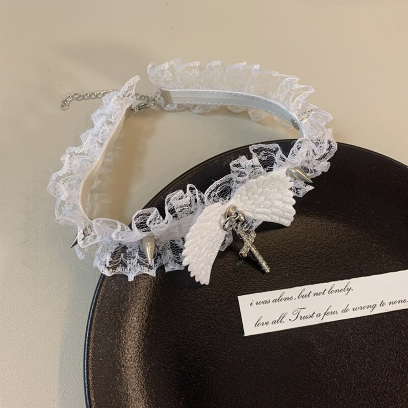 Lace Collar for Women Wing Collar Neckband Jewelry Necklace Valentines