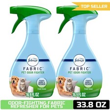 Febreze Odor-Fighting Fabric Refresher Pet Odor Fighter, 16.9oz, Pack of 2