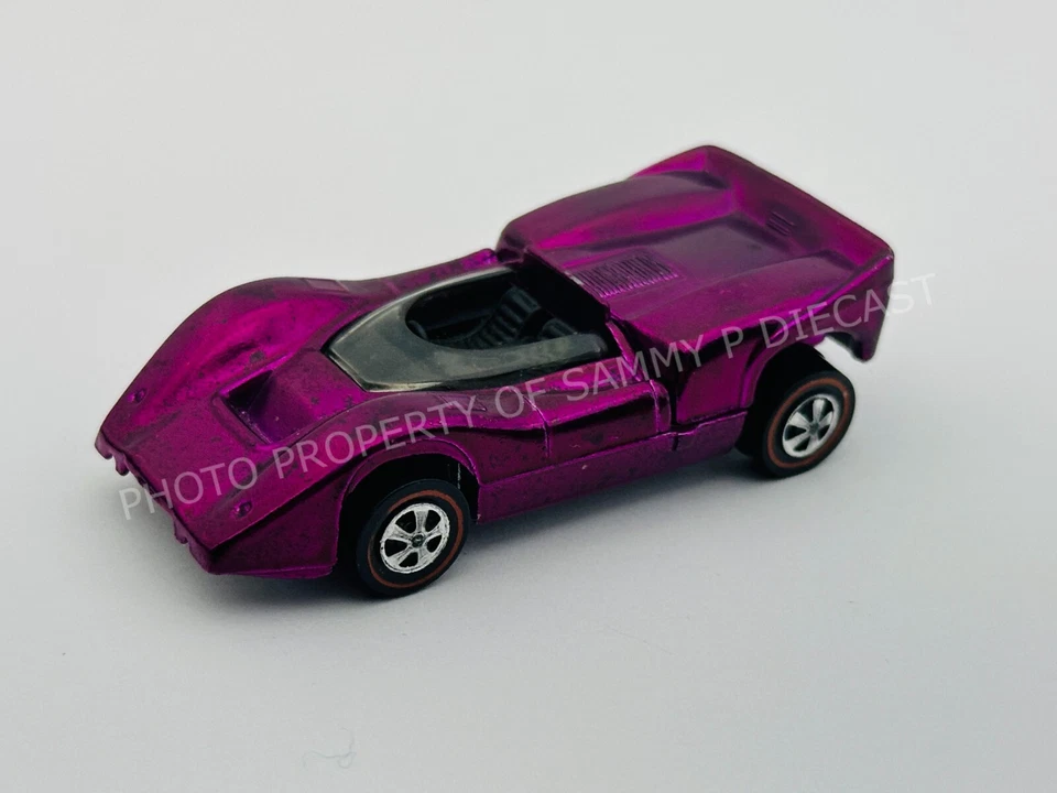 Interior negro Hot Wheels Redline MCLAREN M6A resistente magenta EE. UU. ¡Muy bonito!!! Foto 2 de 4