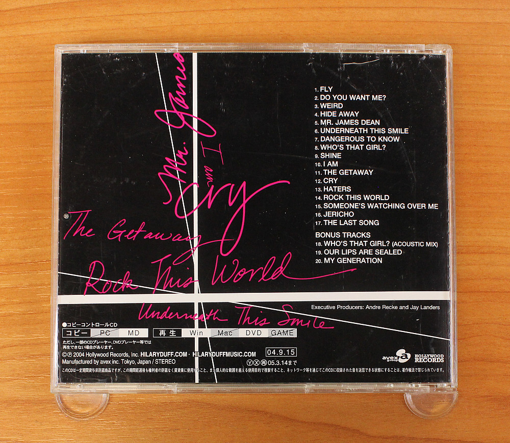Hilary Duff - Hilary Duff CD (Japan 2004 Avex Group) AVCW-12401 | eBay