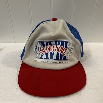 VINTAGE 1984 SUPER BOWL XVIII RAIDERS vs REDSKINS AJD LG SNAP BACK HAT FAST SHIP