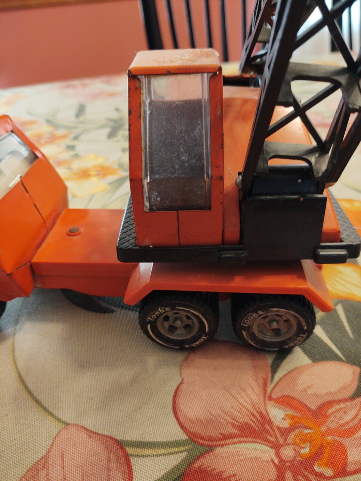 Vintage Orange STEEL Tonka Crane Truck eBay