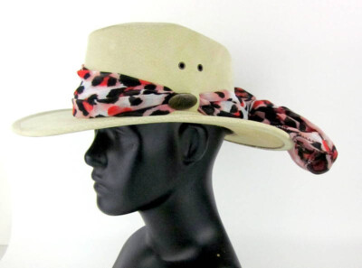 Jacaru Hat Womens Small Jillaroo Suede Sand Cowboy Western Leather Sun