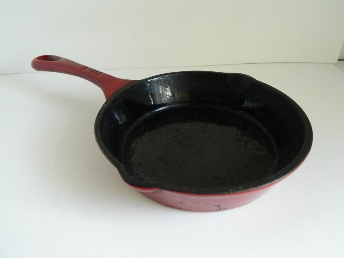 【新品未使用】38-kt THE RICH　OLDMOUNTAIN ver. Vintage Old Mountain Red Enamel Cast Iron Skillet 6