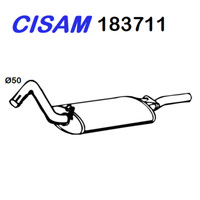 Cisam Hinterer SchalldäMpfer FüR Audi 80 Coupe Cisam FüR 893253078Q