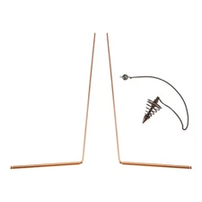 2Pcs Copper Dowsing Rods Spiritual Divining Rods Flexible Copper Rod9936