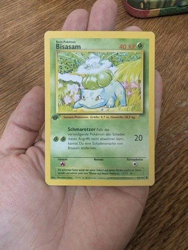 Bisasaм (Bulbasaur) – 1st Edition – Base Set – German – 44/102