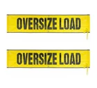 2Pk 18"x84" Oversize Load Sign Grommets & Rope - Mesh Wide Oversized Load Banner