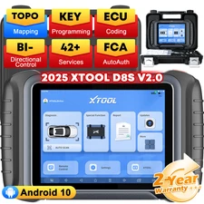 2025 XTOOL D8S V2.0 Auto Full System Diagnositc Tool E.CU Coding Key Programmer