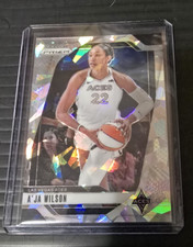 A'JA Wilson 2024 Panini Silver Prizm Holo card #86