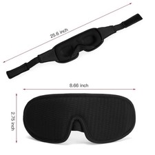 Travel 3D Eye Mask Sleep Soft Padded Shade Cover Rest Relax Blindfold
