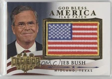 2016 Decision 2016 God Bless America Flag Patch Gold Jeb Bush #GBA9 Patch 0lm