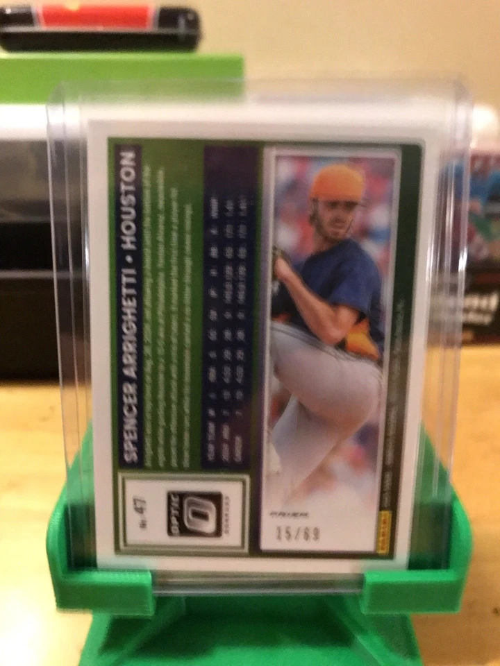 2025 Donruss Baseball OPTIC PRIZM ELECTRICTY Spencer Arrighetti 15/69 Astros - Image 3 of 3