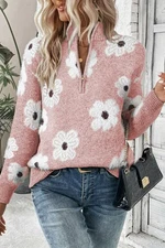 Plink Sherpa Floral Sweater