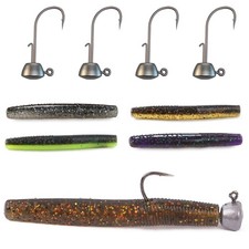 OJY & DOIIIY Ned Rig Bait with Jig Heads, TRD Soft Plastic Worms for Bars...