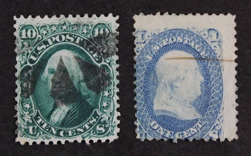 CKStamps: US Stamps Collection Scott#63 68 1c 10c Used CV$120