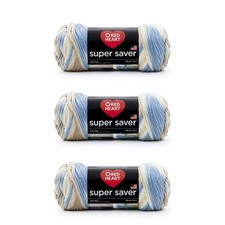 Red Heart Super Saver Yarn, 3 Pack, Mirage 3 Count 3