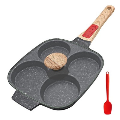 Fried Egg Pan with Detachable Handle, Nonstick Egg Frying Pan with Lid Induct...