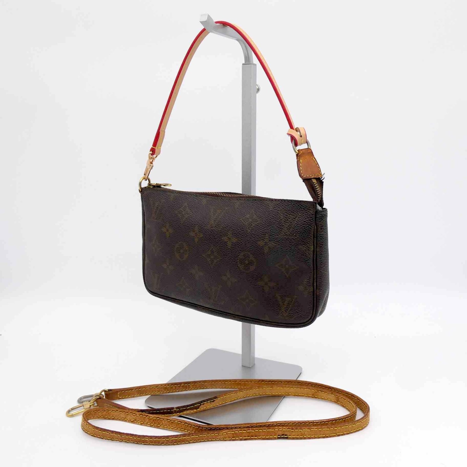 Louis Vuitton Pochette Accessoires Hand Bag PVC Leather M51980 Monogram 579