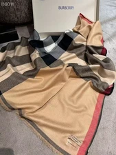 SCARF BURBERRY 100% CASHMERE AUTHENTIC BLACK BEIGE RED CLASSIC LOGO CAMEL PONCHO