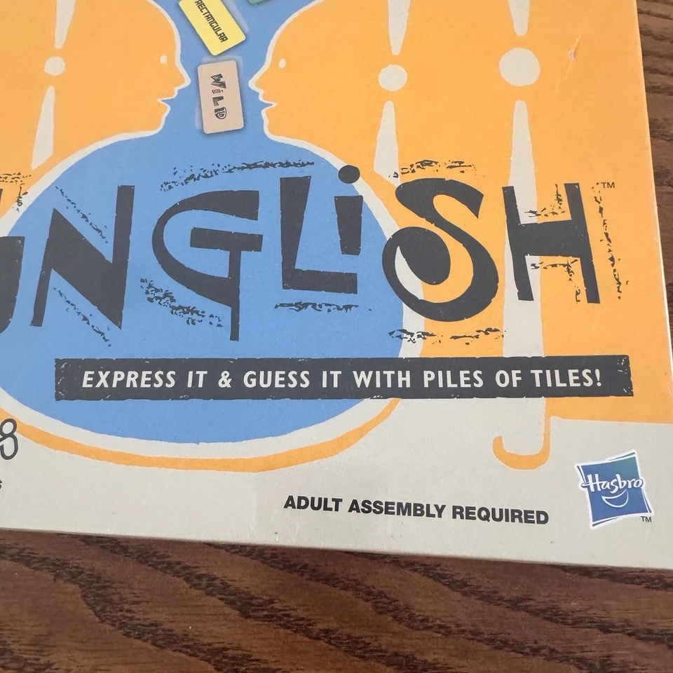 NIB Funglish Board Word Game Family Party Night Adult Ages 12+ Hasbro 2010 PBros - Image 3 of 4