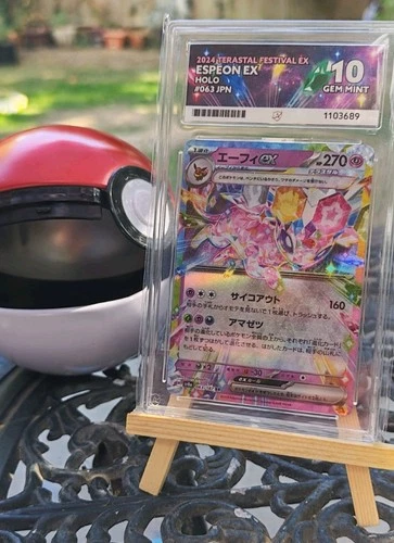 ACE 10 Pokémon Slab | Espeon ex | 063/187 | Double Rare Gem Mint 10