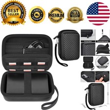 Slim Durable External Hard Drive Case for Travel - Fits Seagate WD Elements