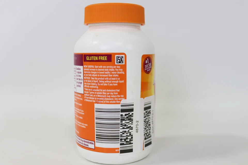 Cápsulas Suplemento Diario de Fibra Metamucil - 300 Ct (Caduca 28/02/2026) Foto 3 de 4