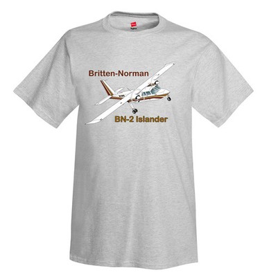 Britten-Norman BN-2 Islander Airplane T-Shirt - Personalized with Your N#