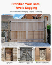 Gate Building Kit, Fits 40 to 72 in Wide Openings, Iron