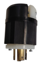 Leviton 2621 Locking 2-Pole 3-Wire Grounding Plug 30A 250V Black