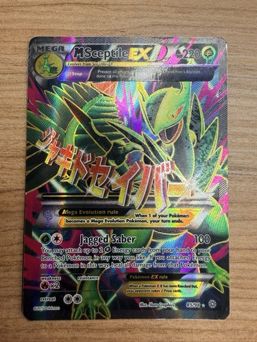 Mega M Sceptile EX (85/98) XY Ancient Origins Full Art Pokemon Card!