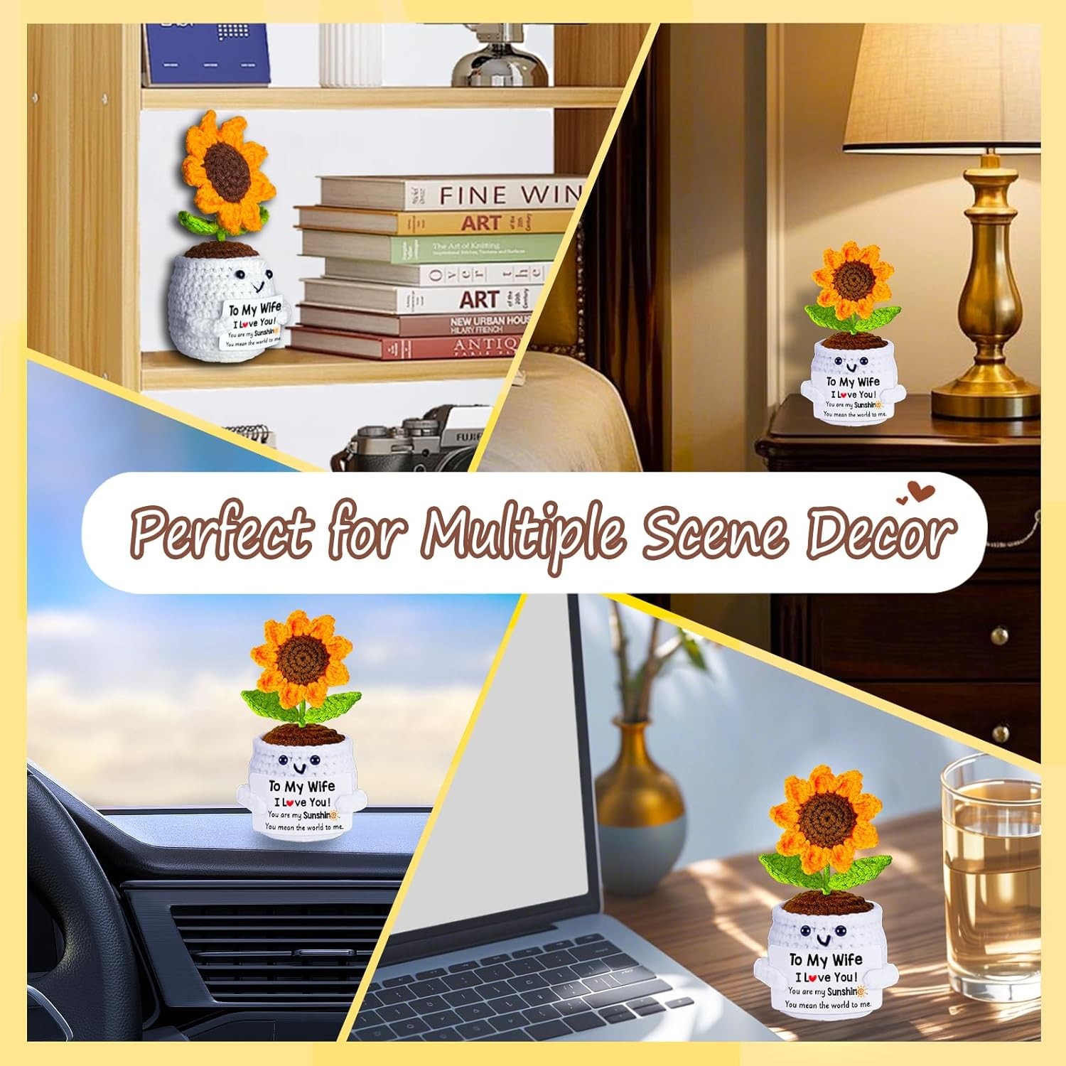 Christmas Birthday Gifts for Her Wife from Husband, To My Wife Handmade Crochet 