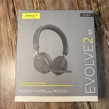 Jabra Evolve2 65 USB-C MS Stereo - Black Wireless Headset / Music Headphones