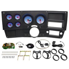 Glowshift White Gauge Set Dashboard Panel Pod For 73-87 Chevy C10 Diesel Swap